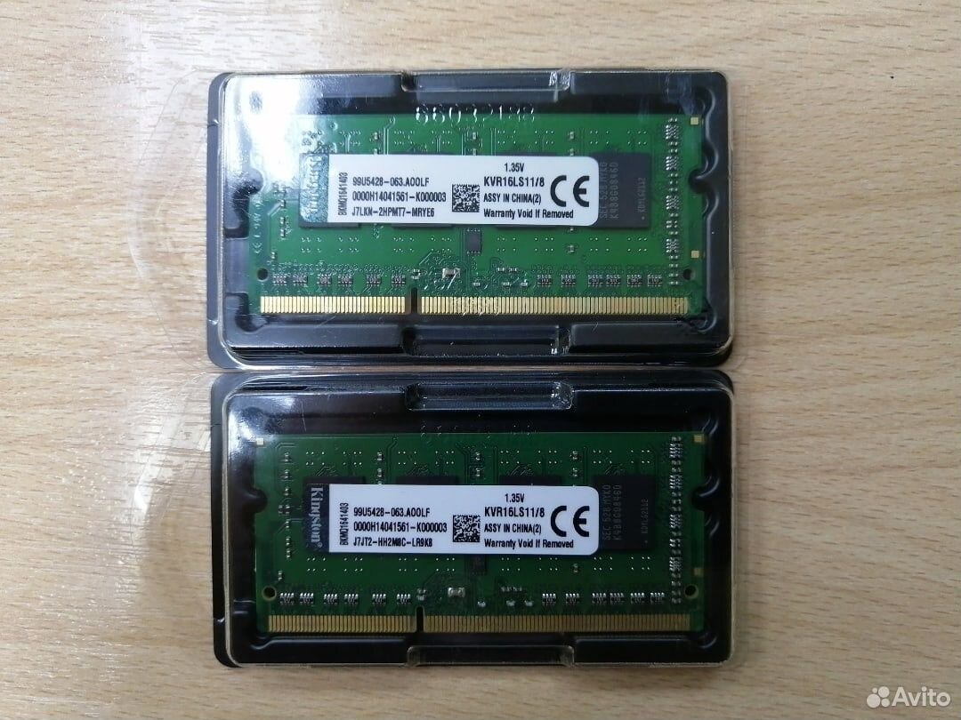 Оперативная память So-Dimm DDR3L Kingston 16Gb