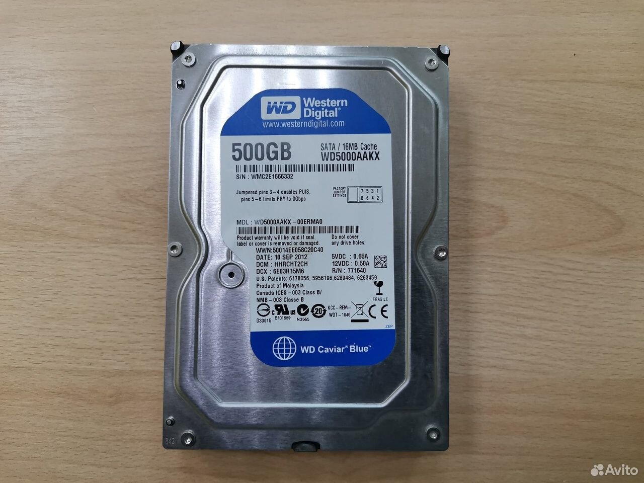 Жесткий диск 3.5" 500Gb Western Digital Blue