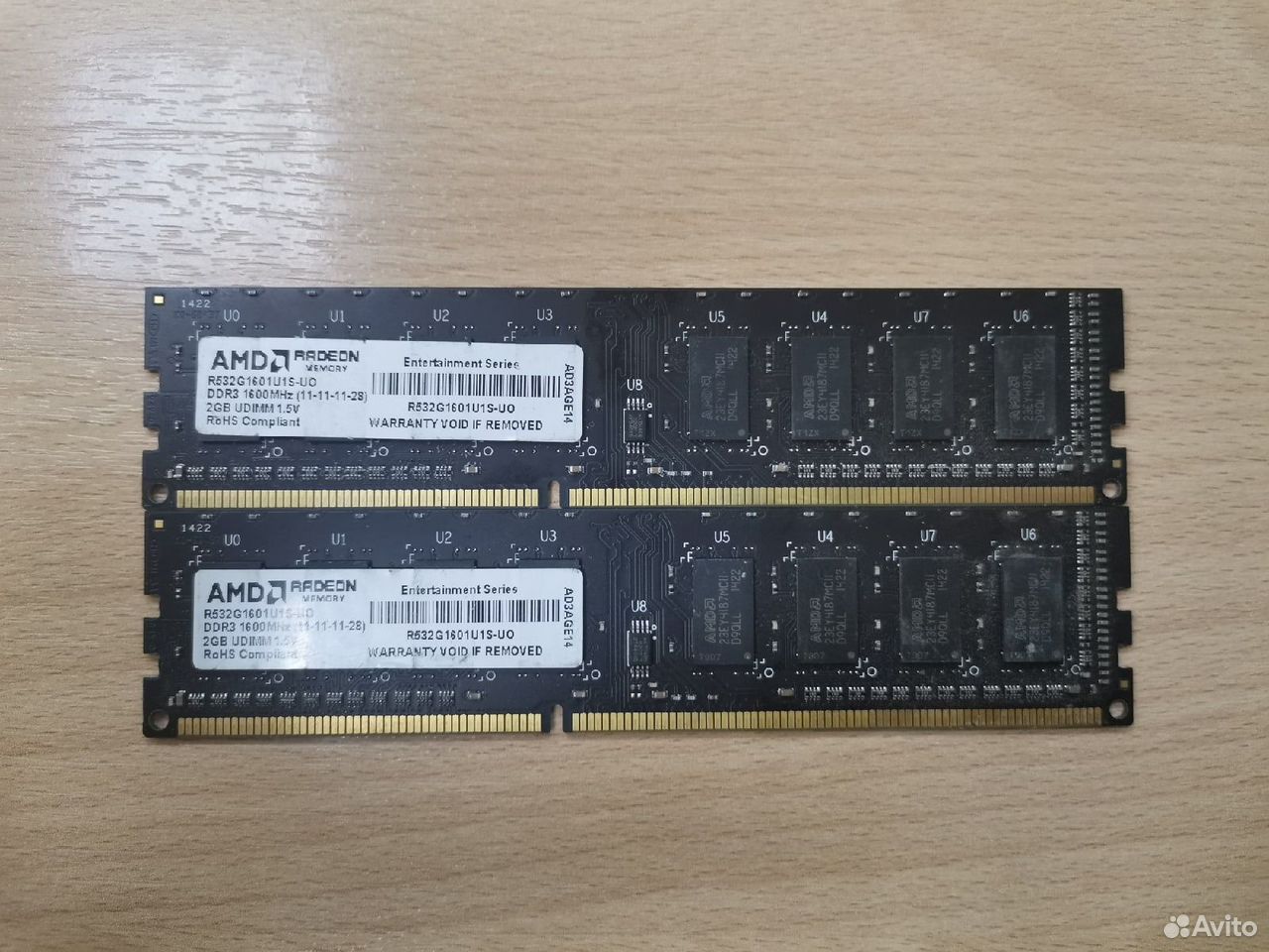 Оперативная память DDR3 Radeon 4gb (2x2) 1600MHz