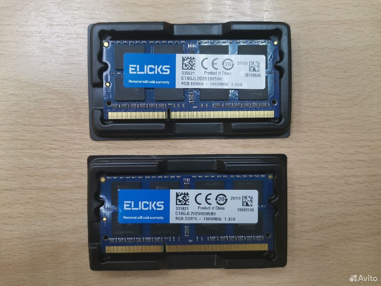 Оперативная память DDR3L elicks 16Gb 1600MHz