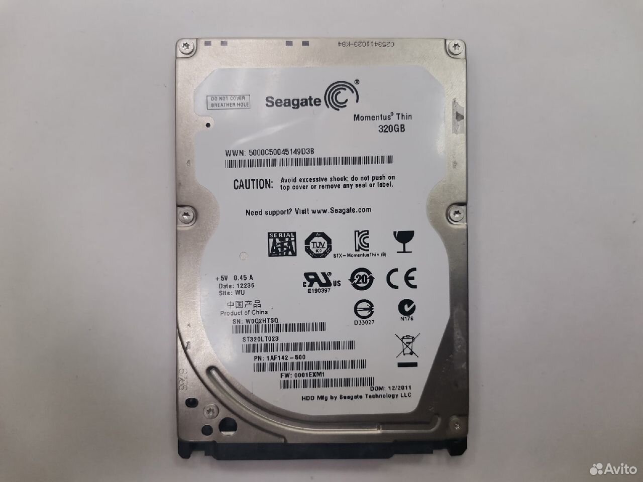 Жесткий диск 2.5" Seagate 320gb