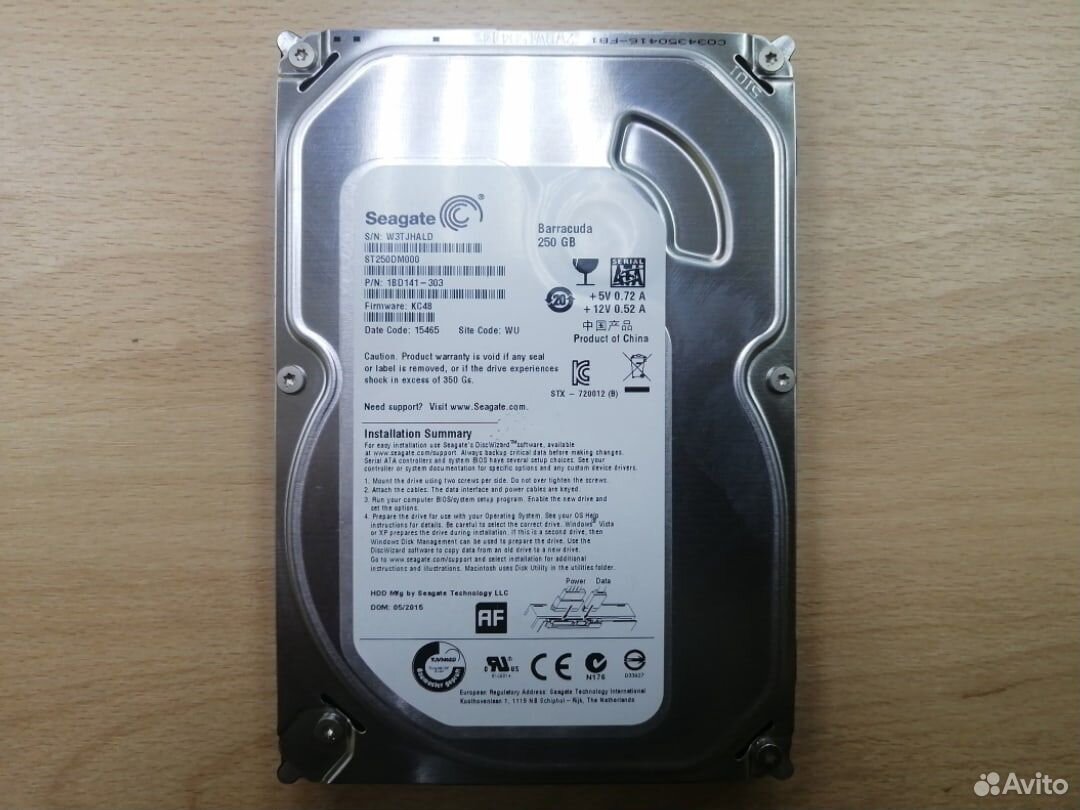 Жесткий диск 3.5" Seagate ST250DM000 250Gb