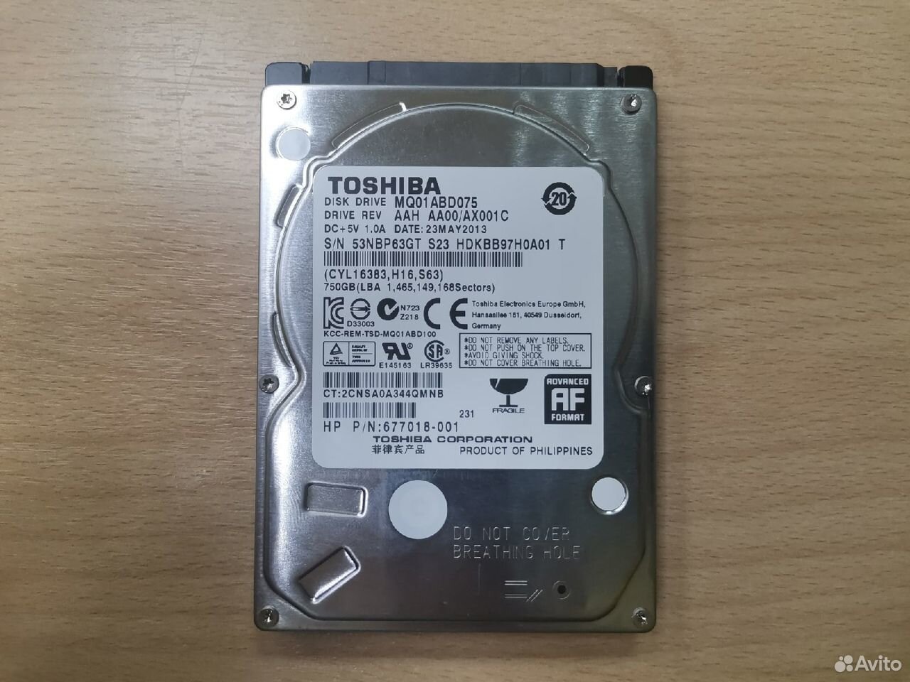 Жесткий диск toshiba 750Gb 2.5"