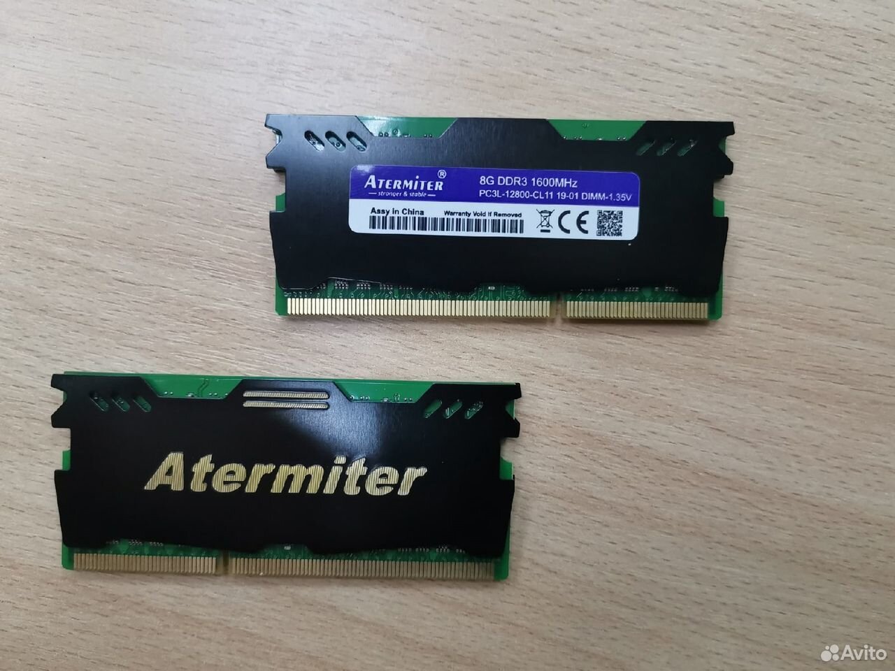 Оперативная память DDR3L Atermiter 16gb 1600MHz